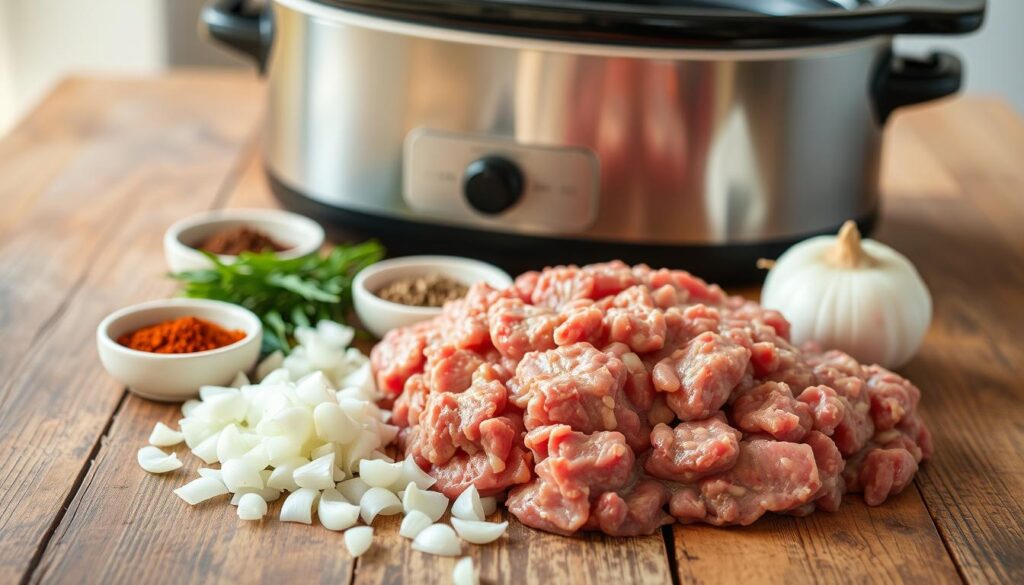 Ground Beef Slow Cooker Ingredients