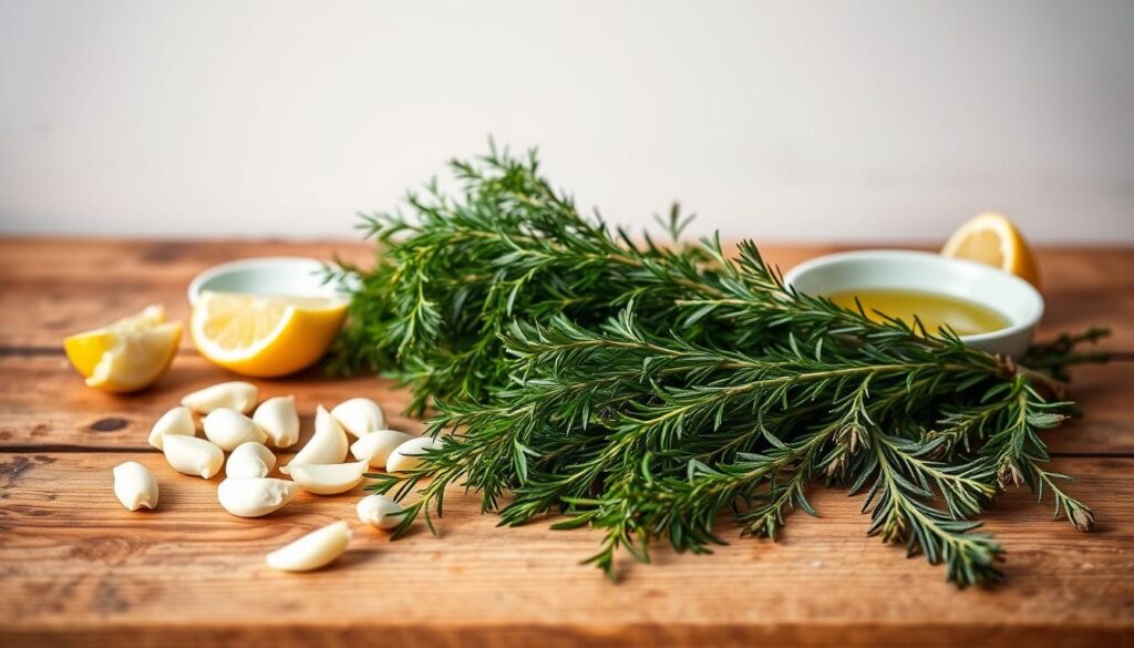 Herb and Garlic Salmon Marinade Ingredients