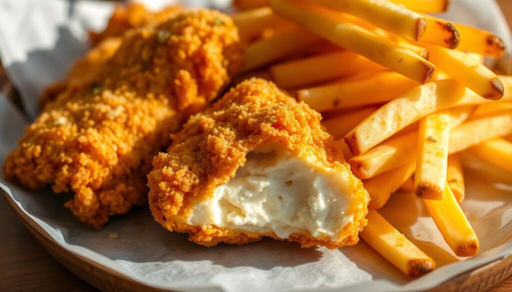 Homemade Chicken Tenders and Fries