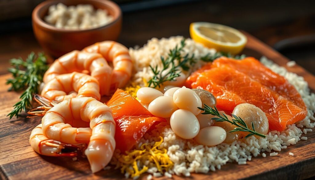 Seafood Risotto Ingredients