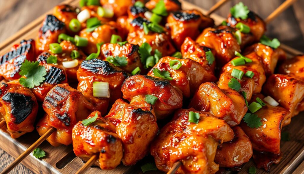 Spicy Grilled Chicken Skewers