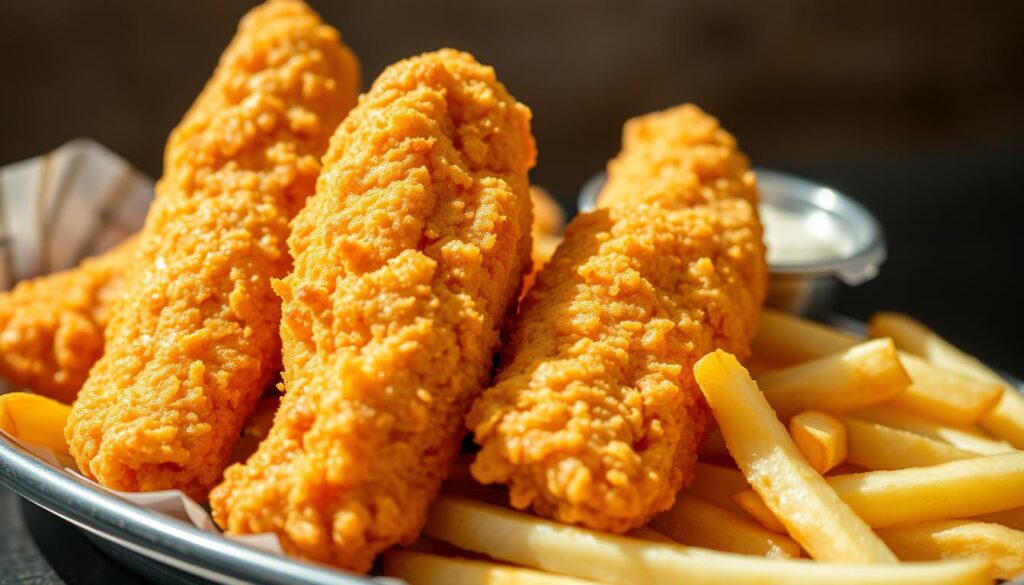 chicken tenders and fries