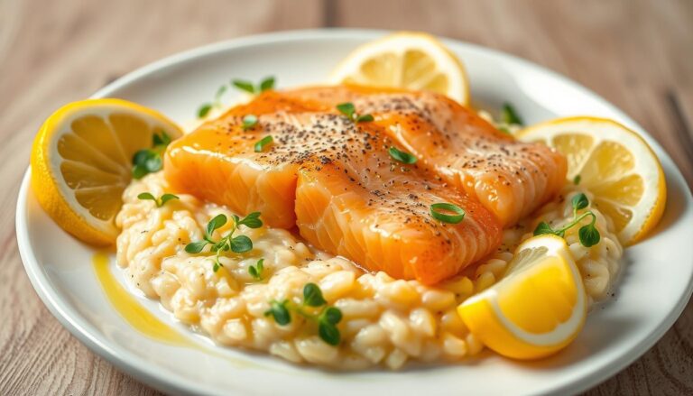 smoked salmon and lemon risotto